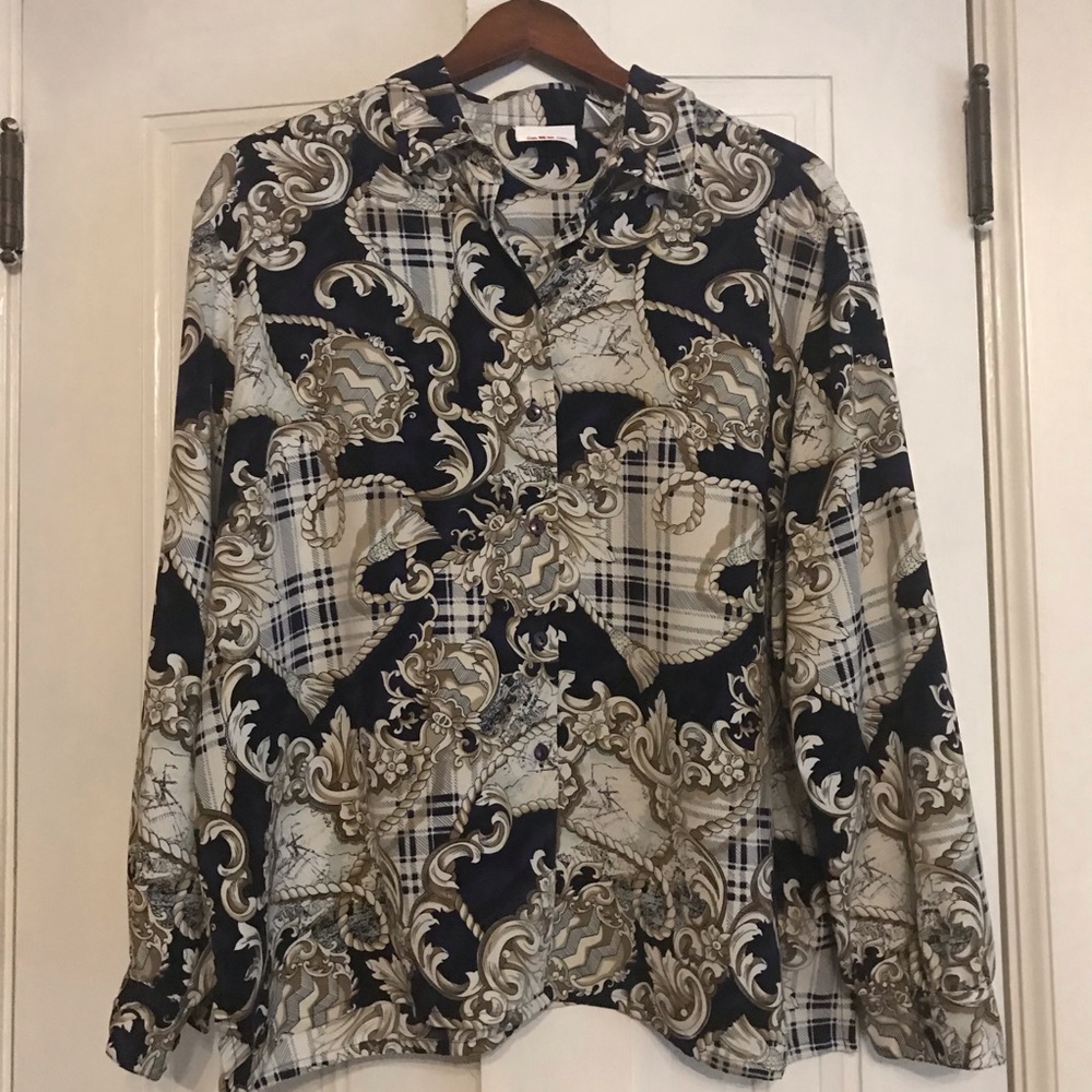 ALIA vintage plus size blouse